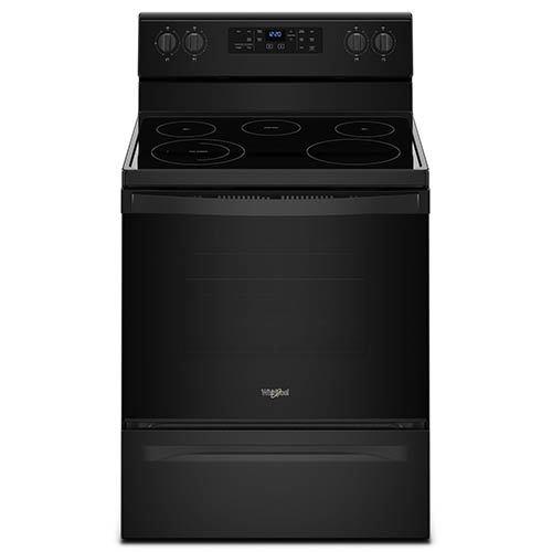 Whirlpool Black 5.3 Cu. Ft. Smooth Top Freestanding Electric Range