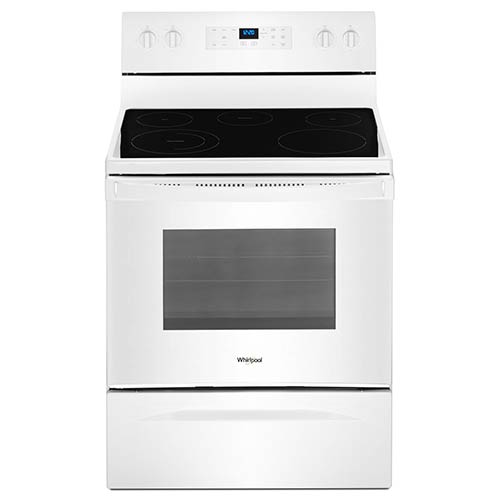 Whirlpool White 5.3 Cu. Ft. Smooth Top Freestanding Electric Range